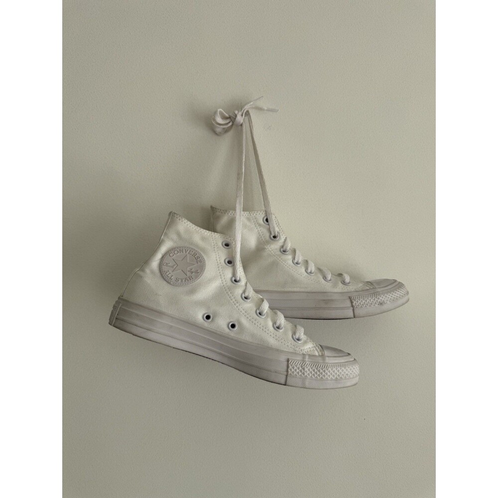 ✿ Converse Chuck Taylor All Star High Top White Sneakers EU 37.5 US 7